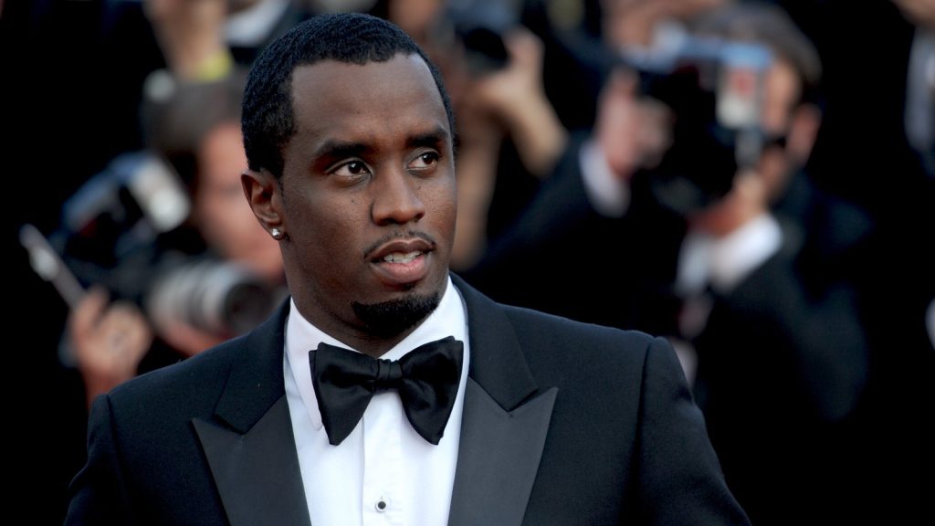 Sean Combs in a tuxedo on the red carpet at the 2012 Cannes Film Festival